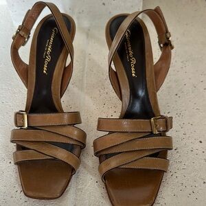 Gianvito Rossi Brown Minimalist Leather Sandals